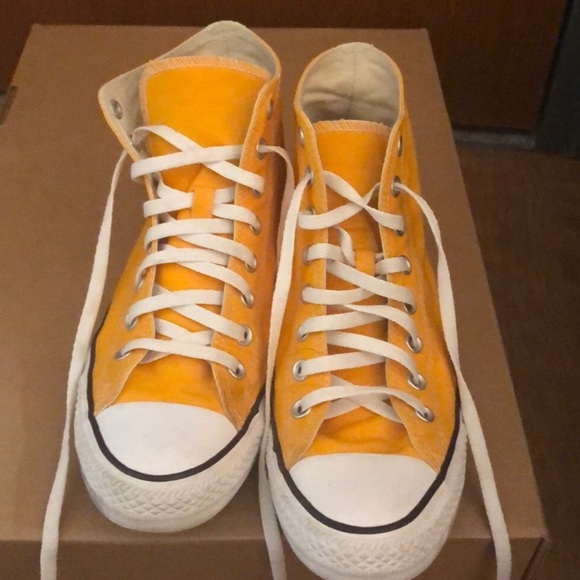 orange yellow converse
